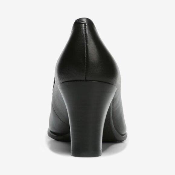 NWT Franco Sarto Franco Nolan Pump Heels Black Leather 9 M Retail Price $135.00 - Picture 6 of 12